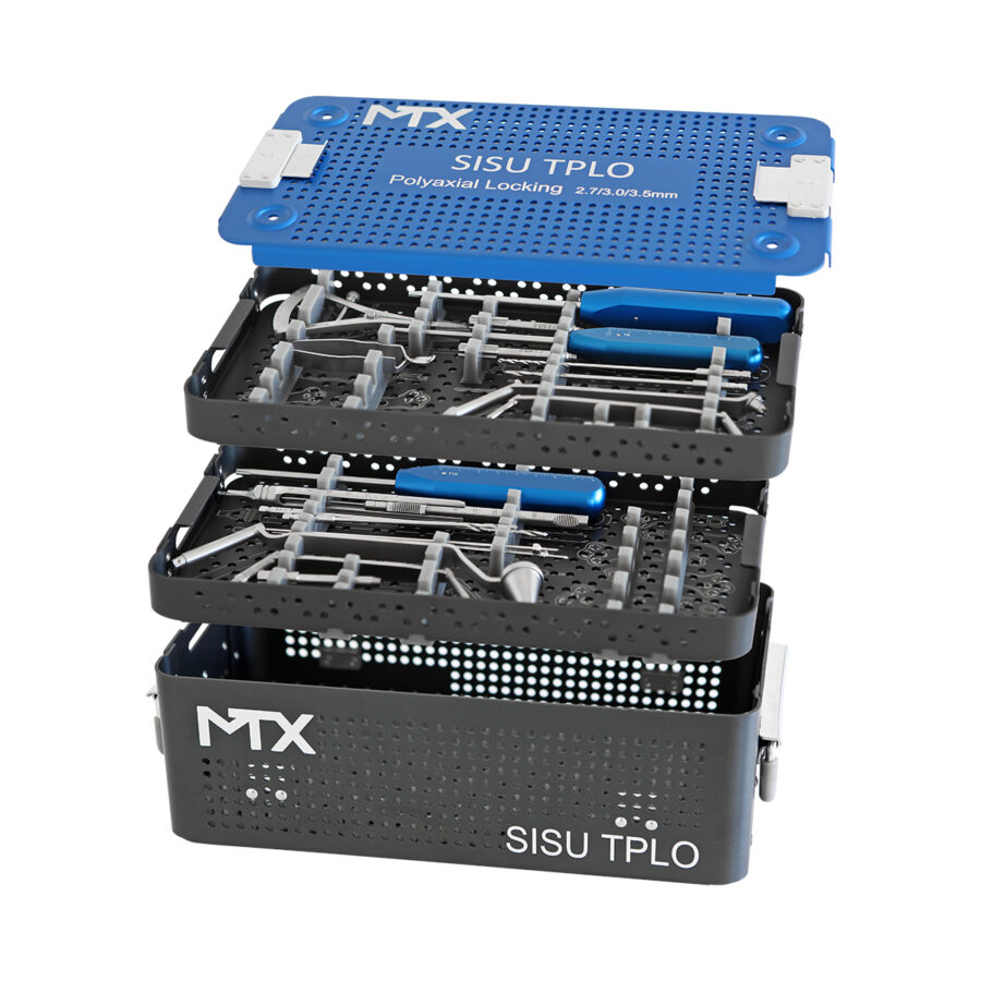 2.7/3.0/3.5mm SISU TPLO Polyaxial Locking Set Fit with Autoclave 23L